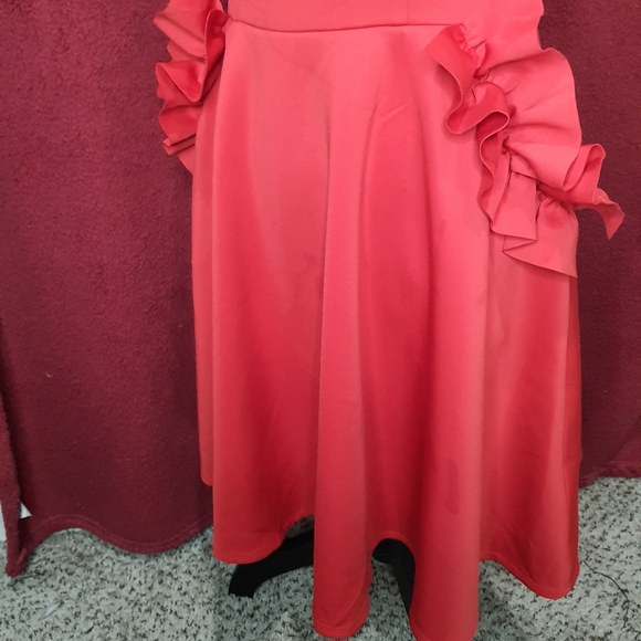 NWOT Ted Baker Detailed Ruffled w/ Pockets Dress - Picture 6 of 8